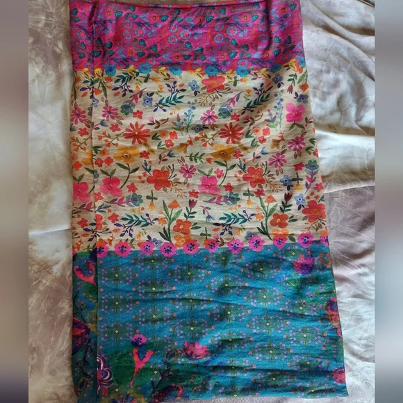 NATURAL LIFE Vibrant Floral Strapless Crop Top/headband - Picture 5 of 5